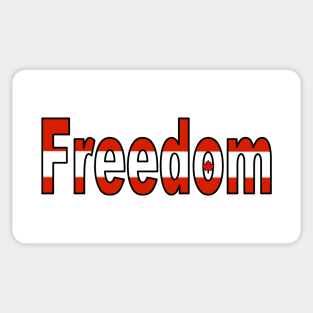 Freedom - Canada Sticker